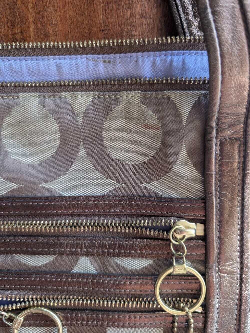 Authentic Coach Poppy Op Art Glam Tote 2009 Y2K Vintage Tote - Picture 6 of 11